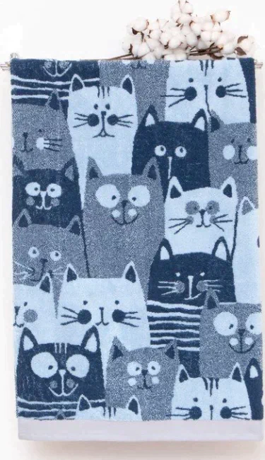 Полотенце махровое «Miao» 50х90 см, 460г/м