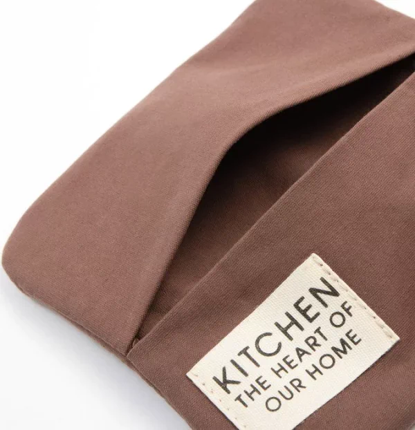 Набор кух. Этель Kitchen, цв. коричневый, варежка-прихватка 18х29 см, прихватка 19х19 см