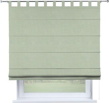 Римская штора на петлях «Кортин», ткань блэкаут однотонный, светло-серый