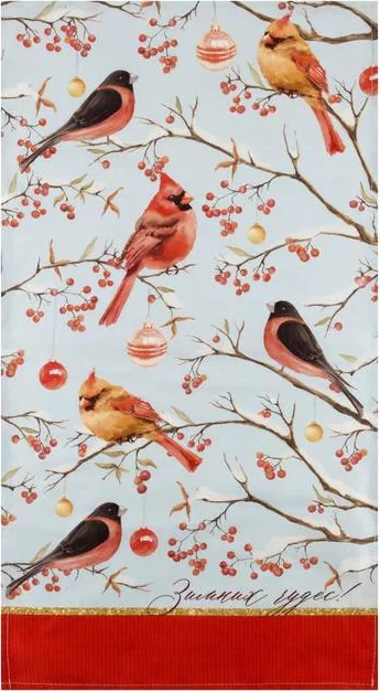 Полотенце "Этель" Winter birds 40х73 см, 100% хл, саржа 190 гр/м2