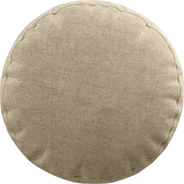 Подушка круглая Cortin лён кашемир бежевый