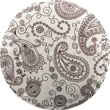Подушка круглая Cortin «Индийский узор»