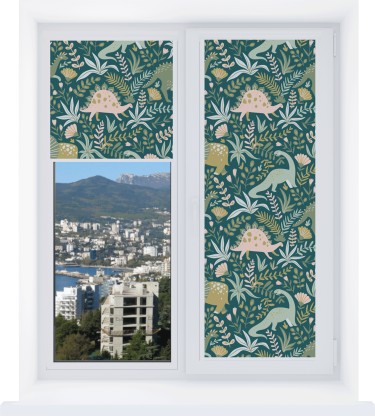 Рулонная штора Уни 2 с принтом Удивительный дино