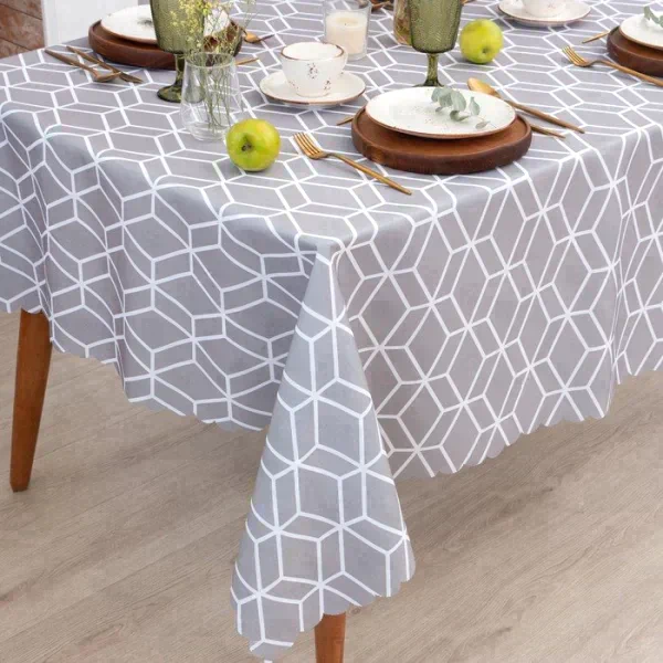 Скатерть Доляна Hexagon 145х180 см, 100% п/э