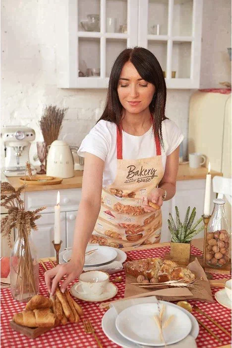 Фартук Этель Bakery house 70х60 см, 100% хлопок, репс 210 г/м2