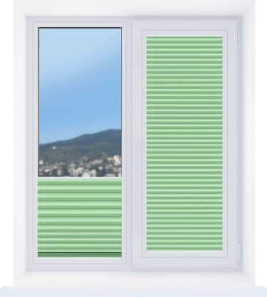 Штора плиссе Эко салатовый