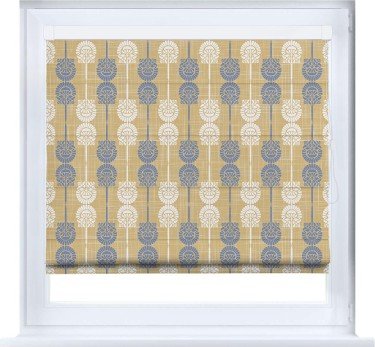 Римская штора «Кортин» кассетная «Венок из ромашки»