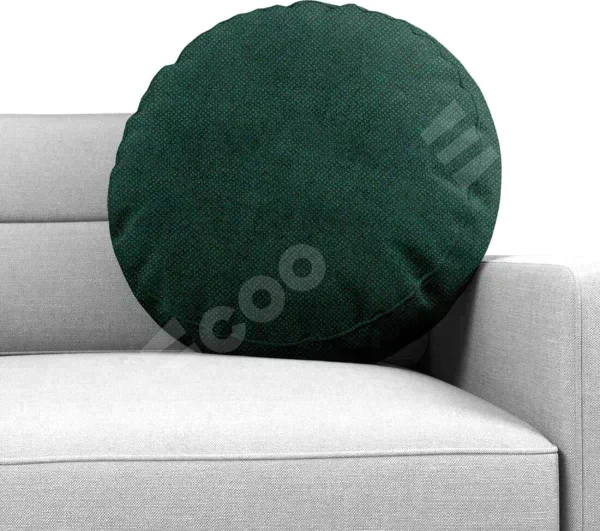 Подушка круглая Cortin cotton блэкаут изумруд