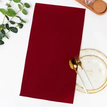 Полотенце 35х60 см, бордо, вафля, 240 гр/м2, хлопок 100%