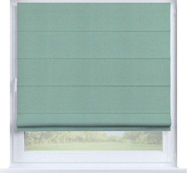 Римская штора «Кортин» на створку, ткань блэкаут однотонный, ментоловый