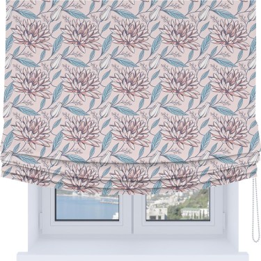 Римская штора Soft с мягкими складками, «Романтический день»