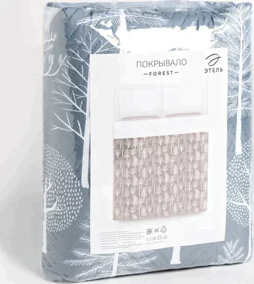 Покрывало "Этель" 1,5 сп  Forest, 145х210см, микрофибра