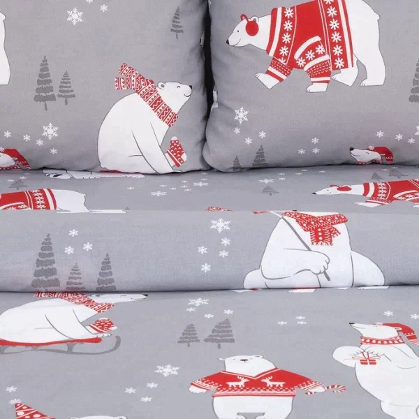 Постельное белье Этель дуэт «Зимние игры» 143*215 см - 2 шт, 240*220 см, 70*70 см -2 шт