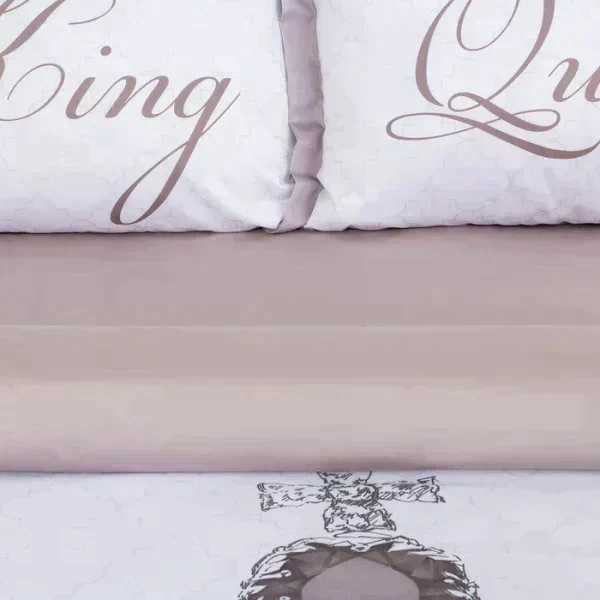 Постельное бельё «Этель» евро King&Queen 200*215 см,215*240 см,50*70+4 см - 2 шт
