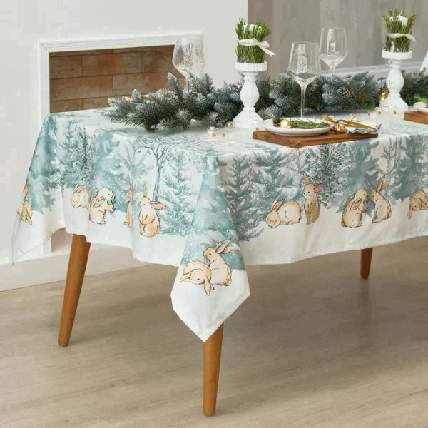 Скатерть "Этель" Winter mood 150х180+/-2 см с ГМВО, 100% хл, саржа 190 г/м2