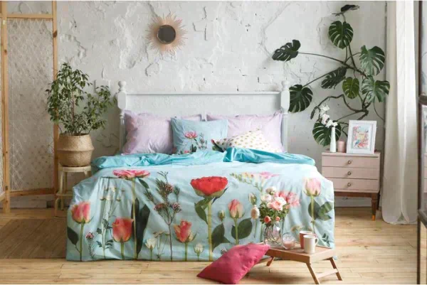 Постельное бельё Этель евро Flowers dream 200х217 см, 240*220 см, 50х70+3 см - 2 шт