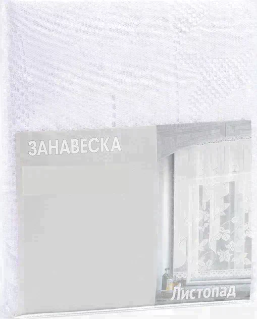 Штора 170х160 см, белый, 100% п/э, без шторной ленты
