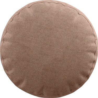 Подушка круглая «Кортин» канвас розовая пудра