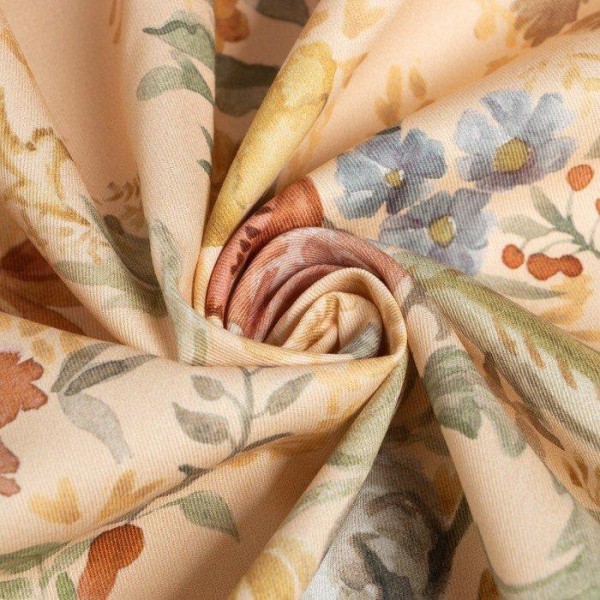 Скатерть Этель Floral pattern d=148 см с ГМВО, 100% хл, саржа 190 гр/м2