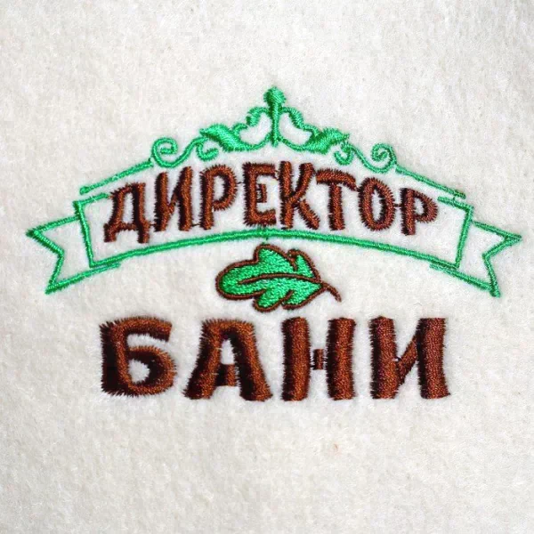 Набор банный 3 предмета "Директор бани", белый, в плёнке