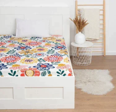 Простыня на резинке LoveLife 180*200*25см, "Summer time", 100% хлопок, сатин, 125г/м²