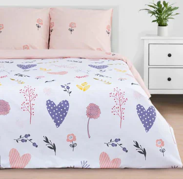 Постельное белье "Этель" 2 сп Flower garden 175*215 см, 200*220 см, 70*70 см -2 шт