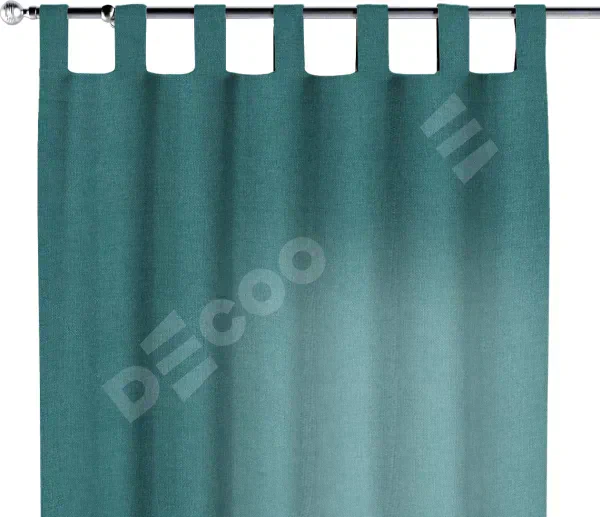 Комплект штор на петлях лён бирюзовый