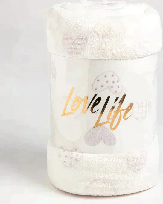Плед LoveLife Love 200*220 см,100% п/э, велсофт 280 гр/м2