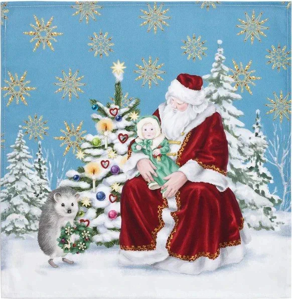 Набор столовый "Christmas time" скатерть 150х185см +/-3см с ГМВО, салф.40х40см-8шт, хл100%