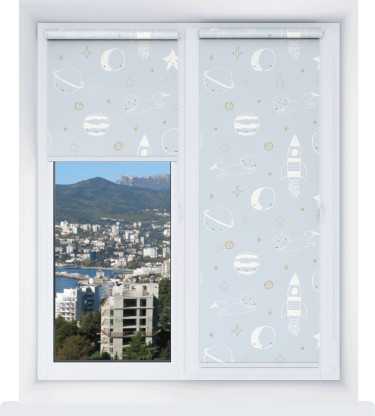 Рулонная штора Мини с принтом Прекрасная вселенная