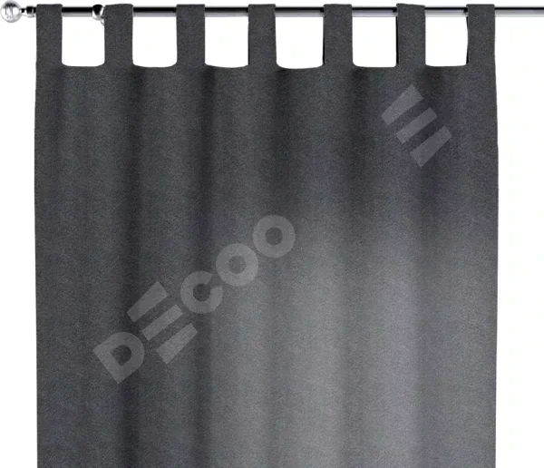 Комплект штор на петлях софт однотонный графит