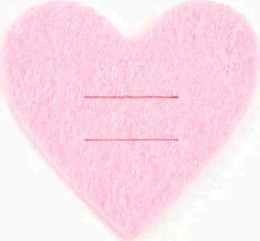 Набор для декора столовых предметов "Love" 4 шт,  розовый, 5,4 х 5 см, 100% п/э, фетр