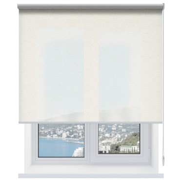 Рулонная штора Павлин белый 01