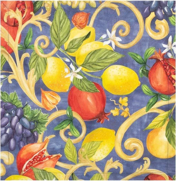 Скатерть "Этель" Southern fruits 149*182 +/-2 см с ГМВО, 100% хл, саржа 190г/м2