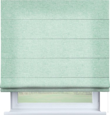 Римская штора «Кортин» для проема, ткань лён кашемир мятный